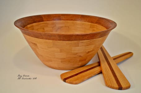 Hand turned wooden bowls